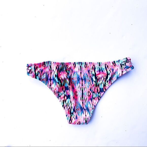 Shade & Shore Coral Ikat Multi Swim Bottoms - Picture 6 of 7